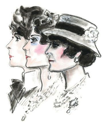 karl Lagerfeld coco Chanel illustration